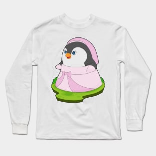 Penguin Bride Dress Wedding Long Sleeve T-Shirt